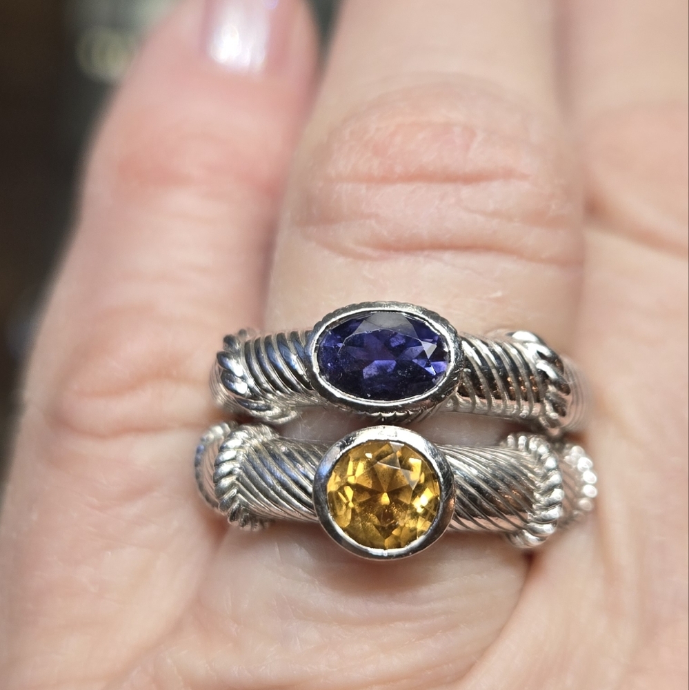 Judith Ripka Gemstone Ring Bundle - image 1
